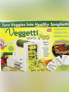 Veggetti Pro Style, table top spiral veggie cutter
